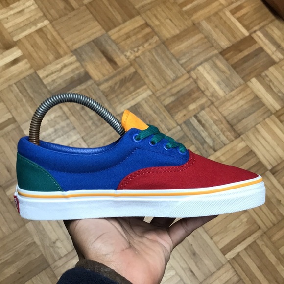 Vans Authentic Primary Color Block Red/Blue/Green/Yellow - Picture 9 of 14